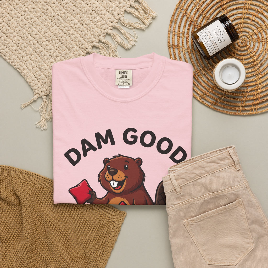 Beaver Icon T-Shirt Cornhole Comedy Gift Women Cartoonish T-Shirt Beaver T-Shirt Cornhole Fan Funny T-Shirt Humor Graphic Dynamic Toss T-Shirt T-Shirt