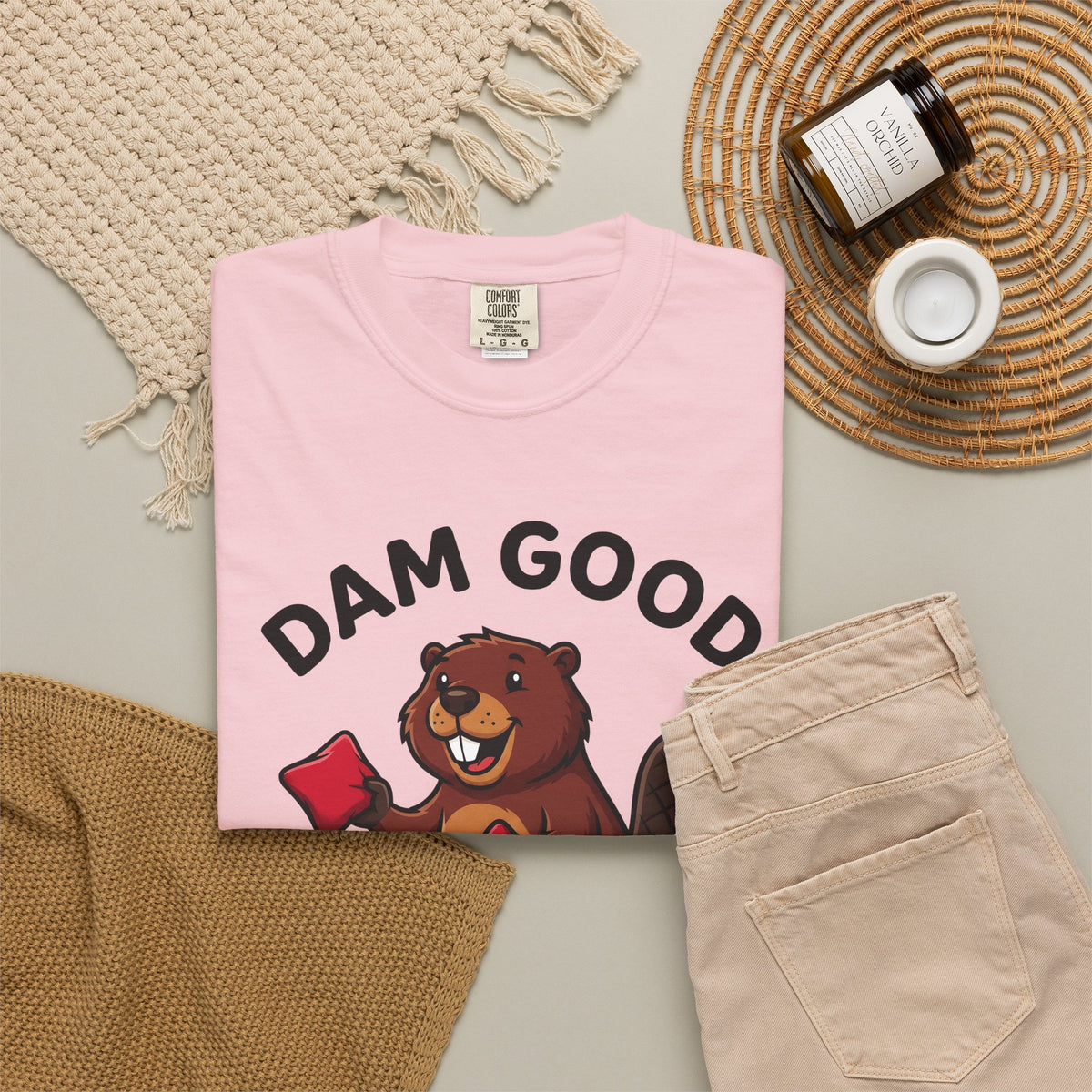 Beaver Icon T-Shirt Cornhole Comedy Gift Women Cartoonish T-Shirt Beaver T-Shirt Cornhole Fan Funny T-Shirt Humor Graphic Dynamic Toss T-Shirt T-Shirt