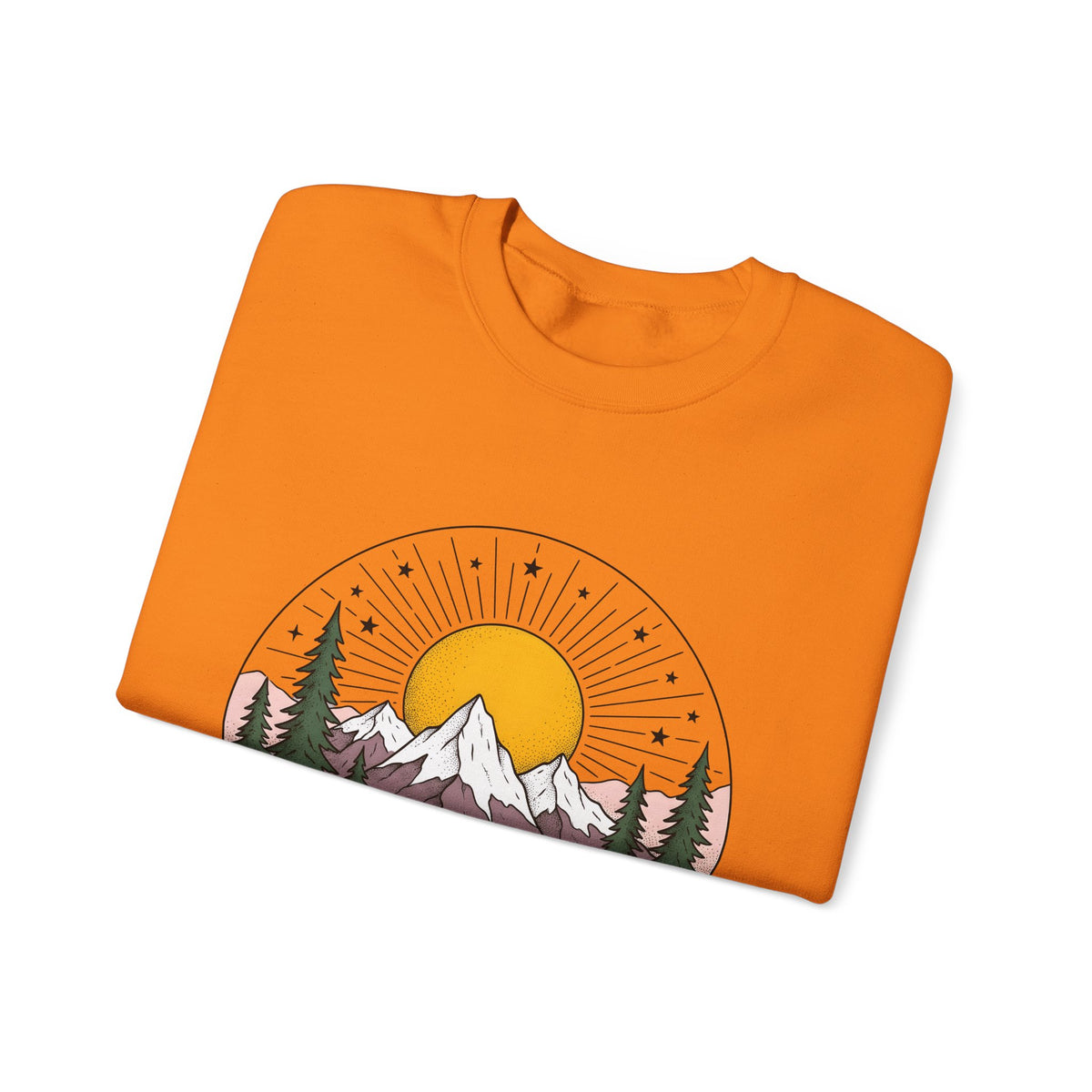 Mountain Scenery Sweatshirt Nature Camping Gift Women Rustic Sweatshirt Landscape Sweatshirt Outdoors Enthusiast Distressed Sweatshirt Outdoor Graphic Vintage