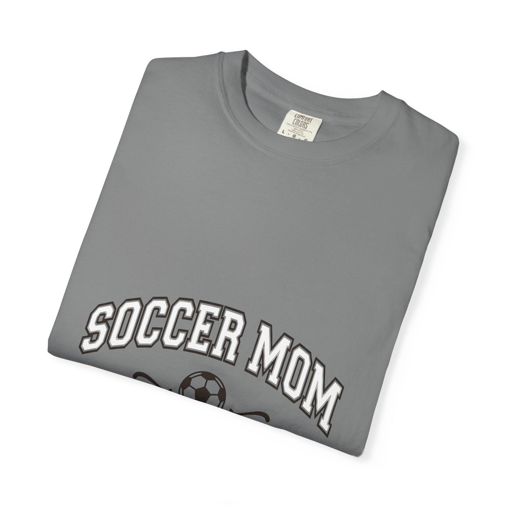 Soccer Ball T-Shirt Moms Athletics Gift Women Varsity T-Shirt Football T-Shirt Mom Enthusiast Vintage T-Shirt Sports Graphic Retro Swirl T-Shirt