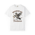 Crow Divination Card T-Shirt Fortune Telling Mysterious Gift Women Old-Fashioned T-Shirt Oracle Card T-Shirt Divination Fan Tarot T-Shirt Enigmatic
