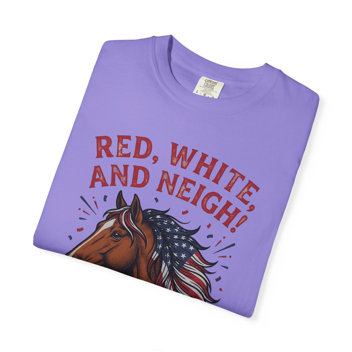 American Horse T-Shirt 4th Of July Wildlife Gift Women Retro T-Shirt Mustang T-Shirt Independence Fan Vintage T-Shirt Animal Graphic Sketch