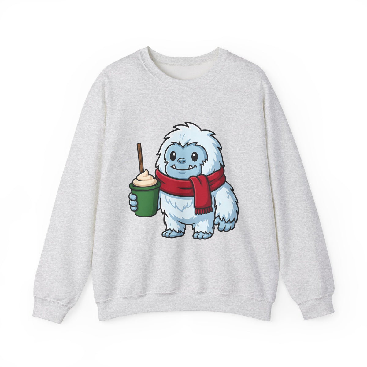 Abominable Snowman Christmas Holiday Gift Comic Yeti Xmas Fan Cartoon Holiday Chibi Sweatshirt