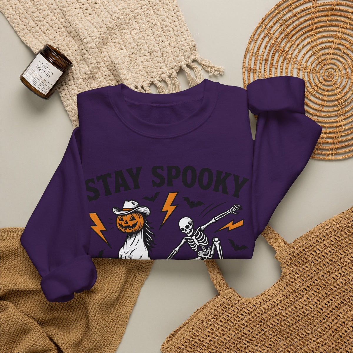 Pumpkin Horse Face Sweatshirt Halloween Macabre Gift Women Nostalgic Sweatshirt Gourd Sweatshirt Horror Fan Spooky Sweatshirt Dark Graphic