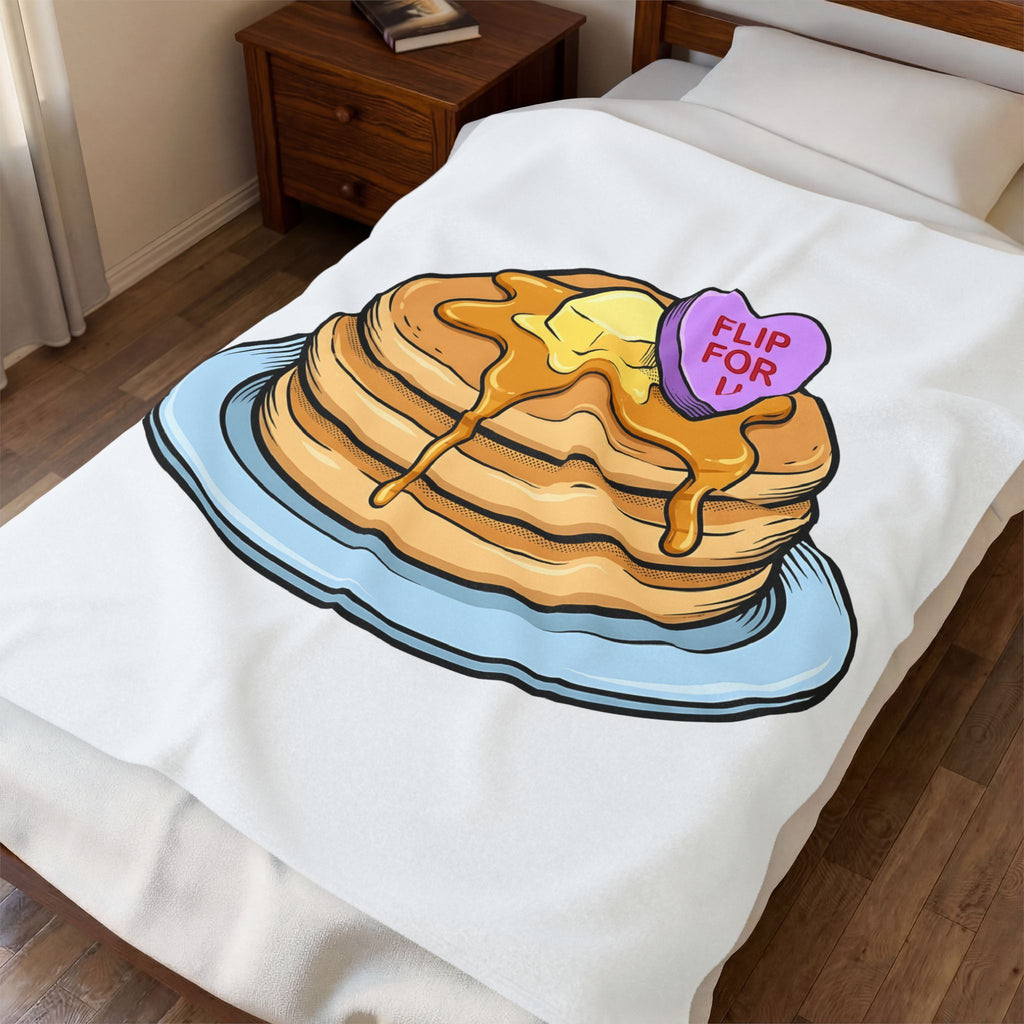 Pancakes Pile Blanket Desserts Brunch Gift Women Comic Blanket Pancake Stack Blanket Sweets Fan Cartoon Blanket Breakfast Graphic Design Graphic