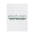 Foliage Twig Blanket Mom Fitness Gift Women Contemporary Blanket Branch Blanket Mother Enthusiast Modern Blanket Workout Graphic Outline Greenery