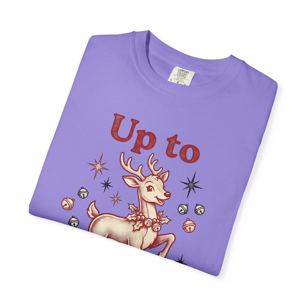 Reindeer Graphic T-Shirt Christmas Holiday Gift Women Vintage T-Shirt Caribou T-Shirt Xmas Fan Distressed T-Shirt Seasonal Graphic Retro Jingle