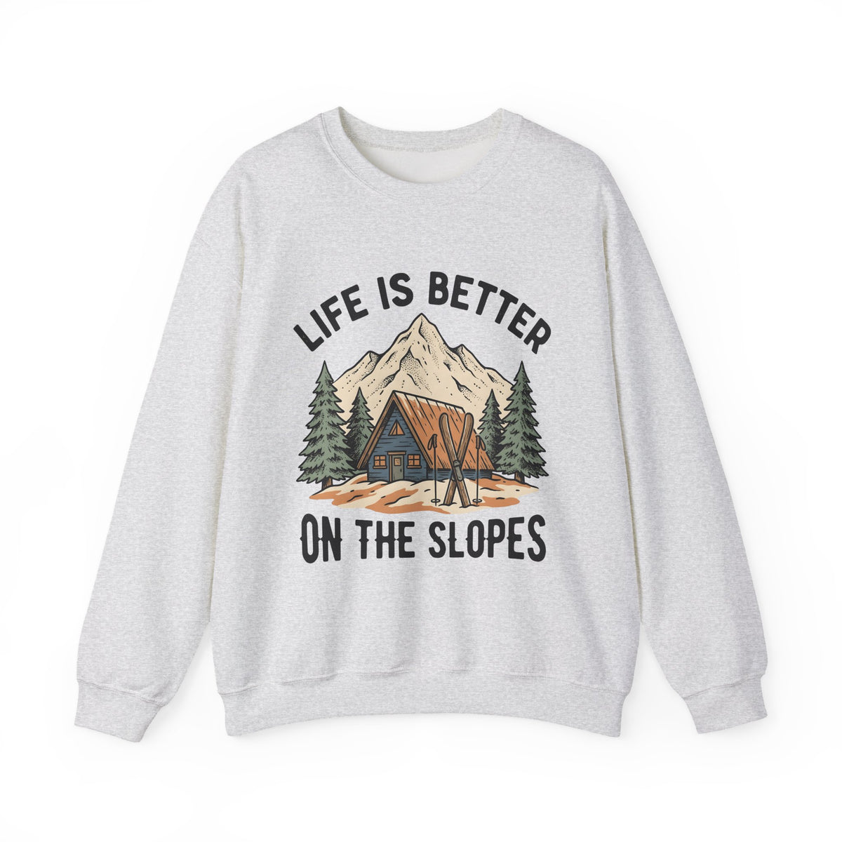Ski Lodge Sweatshirt Skiing Exploration Gift Women Retro Sweatshirt Lodge Sweatshirt Skier Enthusiast Vintage Sweatshirt Adventure Graphic Sketch Peaks Sweatshirt