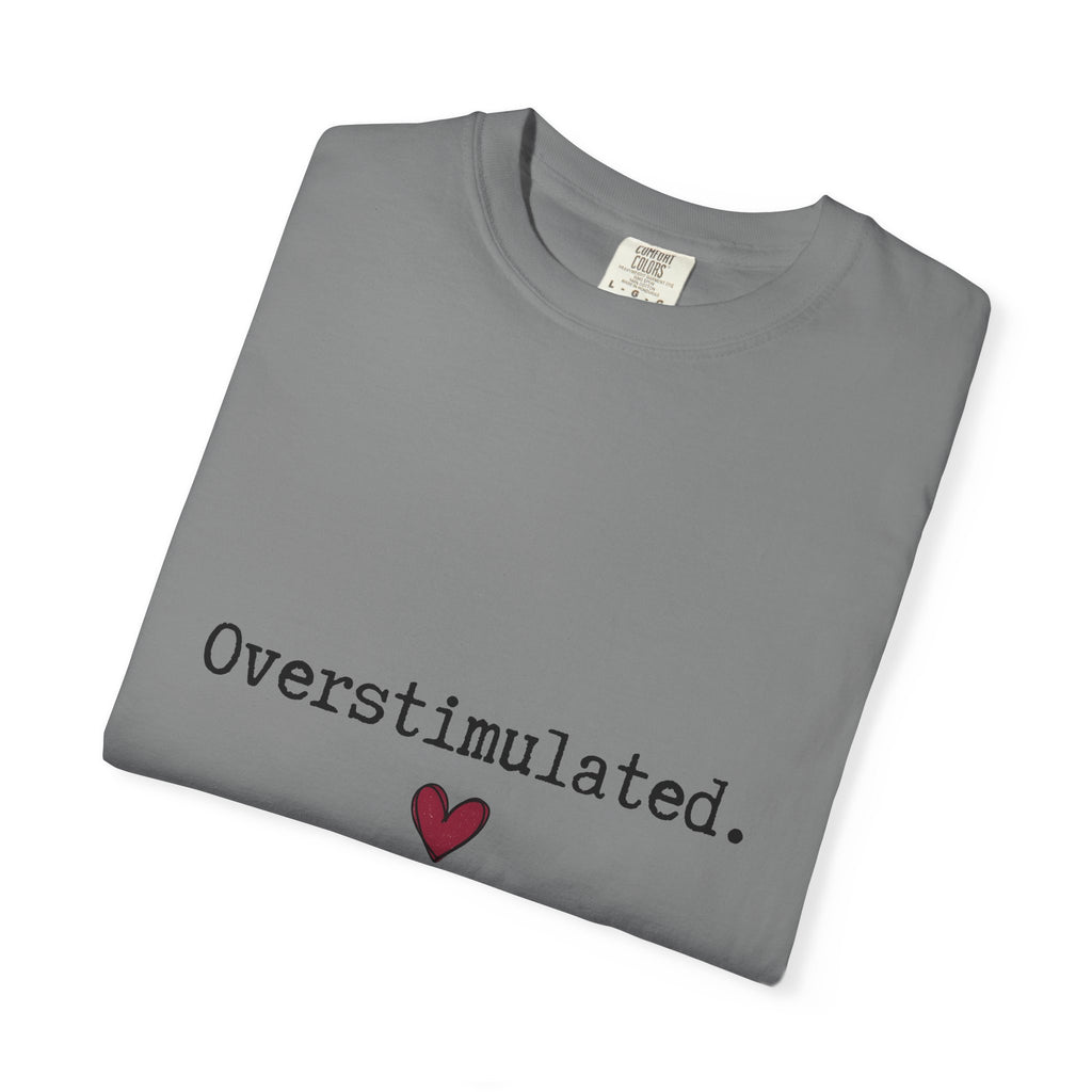 Heart Design T-Shirt Moms Lifestyle Gift Women Flat T-Shirt Heart T-Shirt Motherhood Enthusiast Simple T-Shirt Daily Graphic Fresh Scarlet Heart