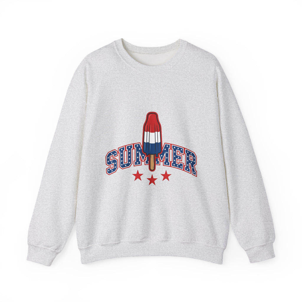 Rocket Popsicle Sweatshirt America 4Th Of July Summer Gift Women Bold Graphic Sweatshirt Ice Pop Sweatshirt Patriotic Fan Graphic Design Illustration Retro