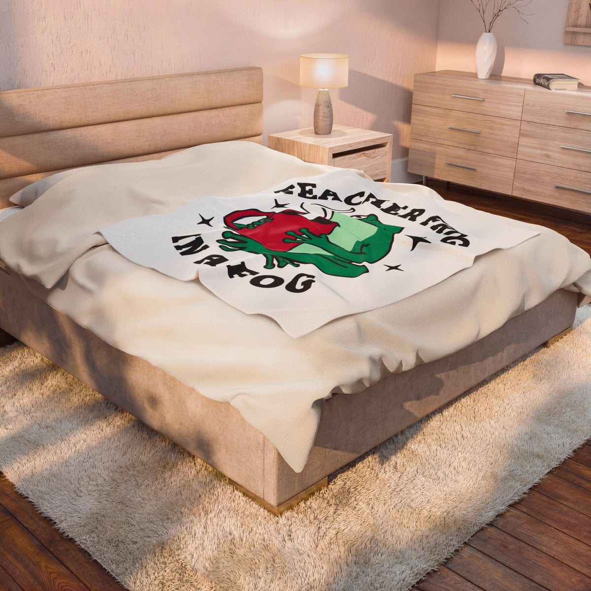Frog Coffee Cup Blanket Teachers Latte Gift Women Kawaii Blanket Coffee Blanket Blanket Educator Enthusiast Coffee Blanket Cappuccino Graphic Classic