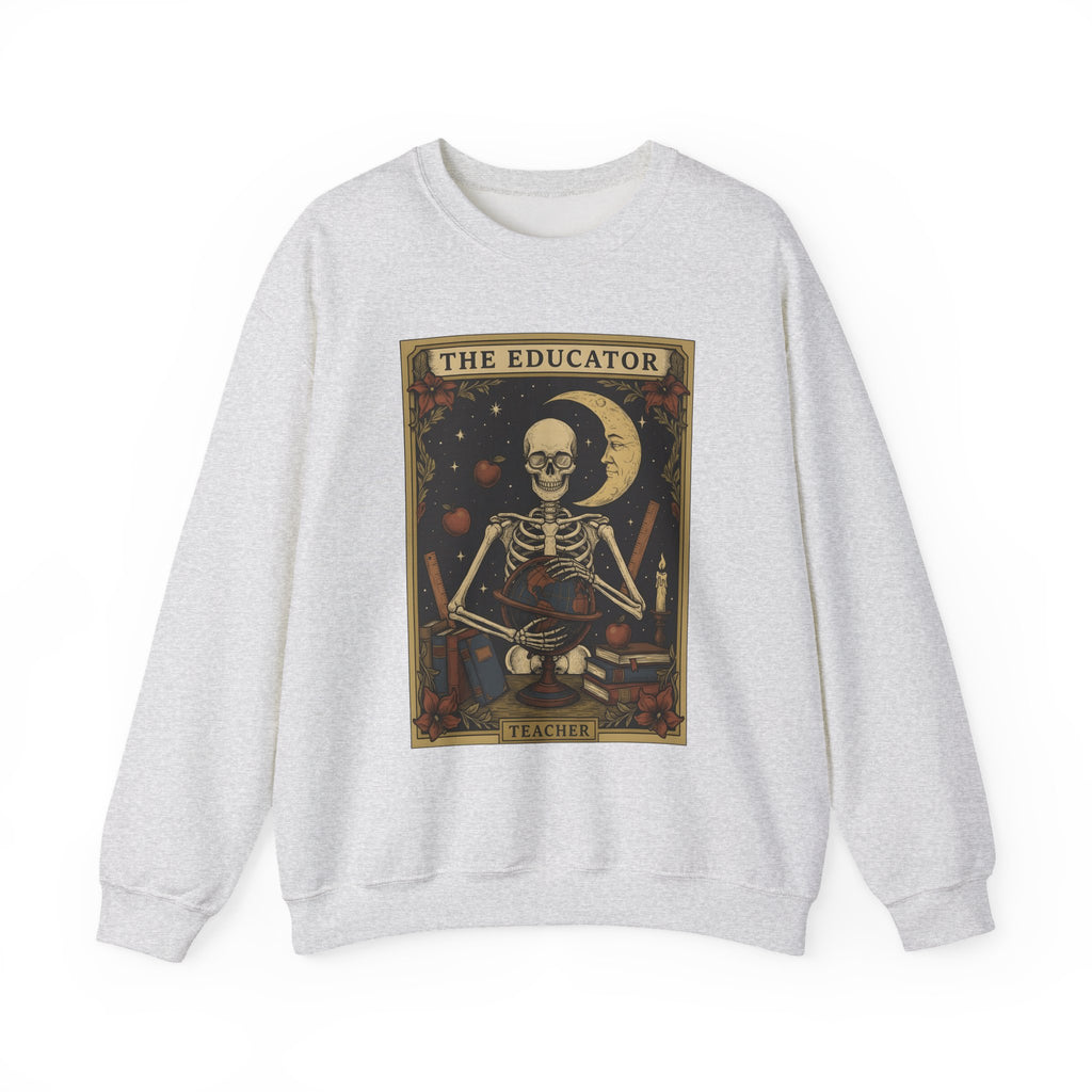 Skull Instructor Sweatshirt Teacher Dark Gift Women Retro Sweatshirt Skeleton Sweatshirt Educator Enthusiast Vintage Sweatshirt Gothic