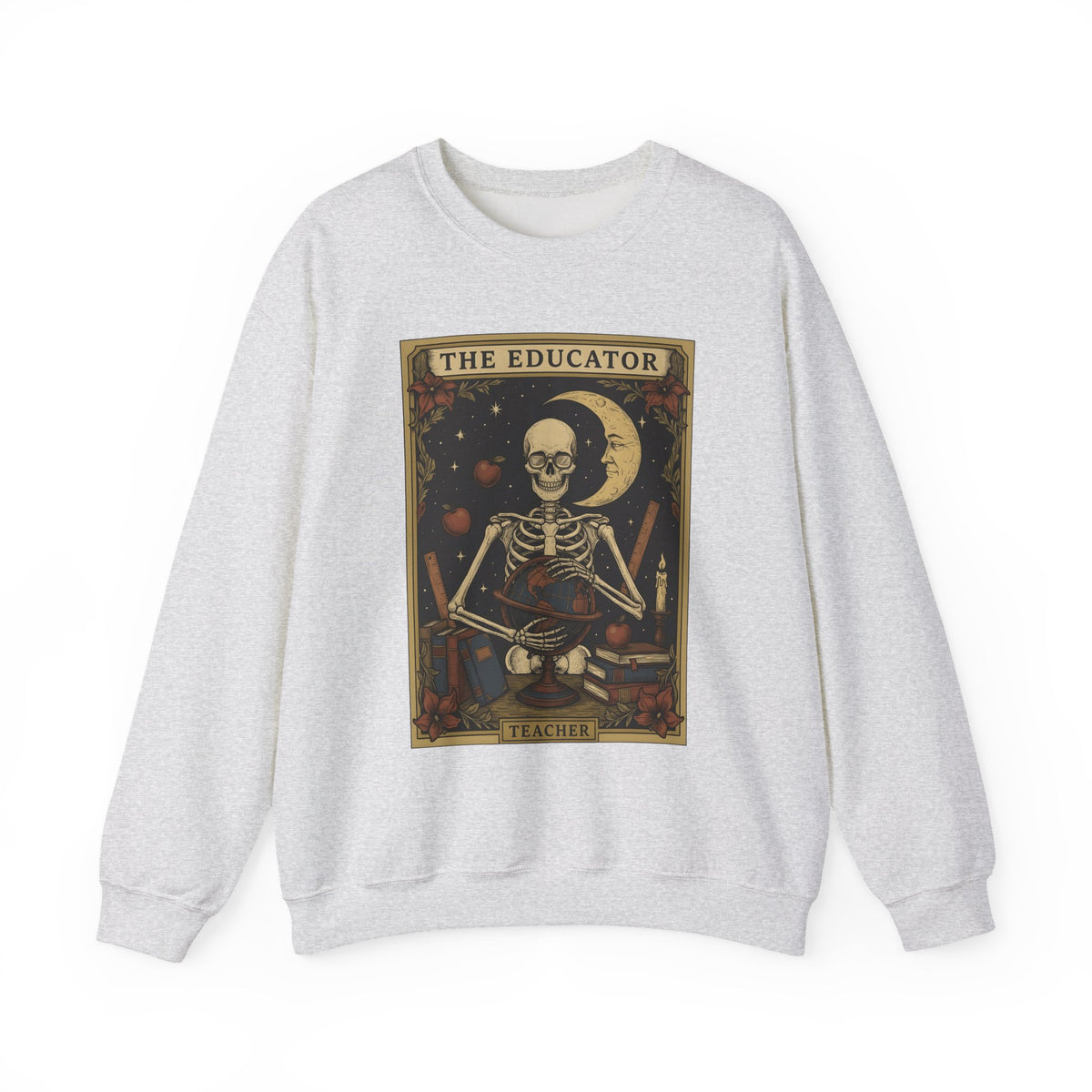 Skull Instructor Sweatshirt Teacher Dark Gift Women Retro Sweatshirt Skeleton Sweatshirt Educator Enthusiast Vintage Sweatshirt Gothic