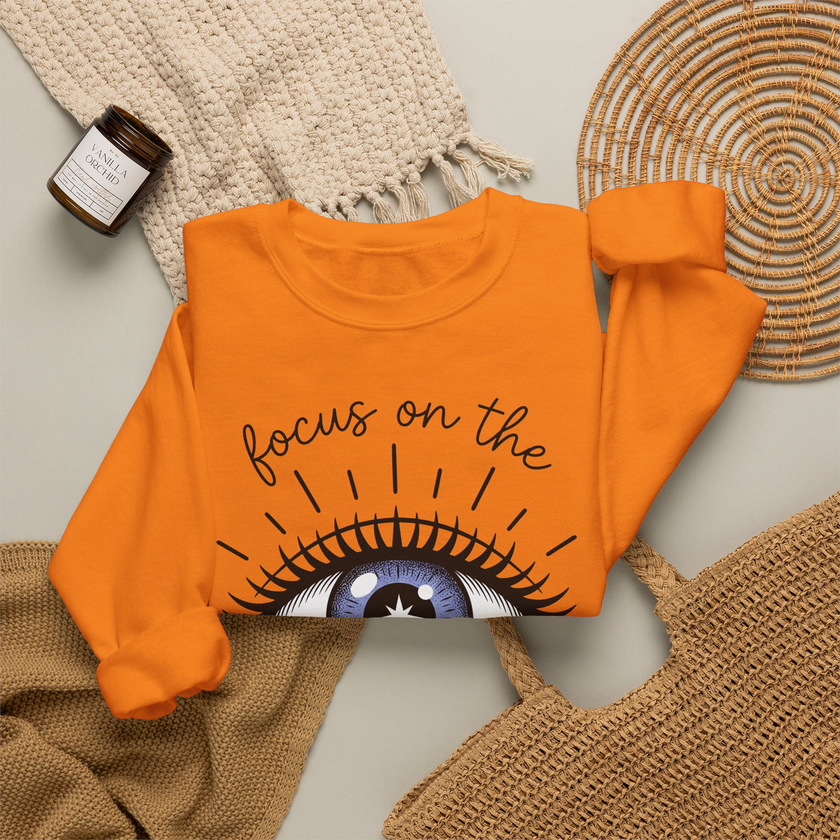 Enchanted Eye Sweatshirt Boho Chic Mindfulness Gift Women Cartoon Sweatshirt Mystic Sweatshirt Hippie Fan Comix Sweatshirt Meditation Graphic Sleek Glow Sweatshirt
