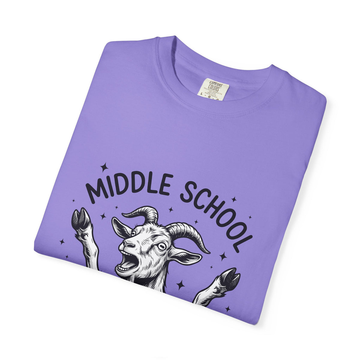 Goat Drawing T-Shirt Teachers Comedy Gift Women Cartoon T-Shirt Kid T-Shirt Educator Enthusiast Comic Graphic Classic Sparkle T-Shirt