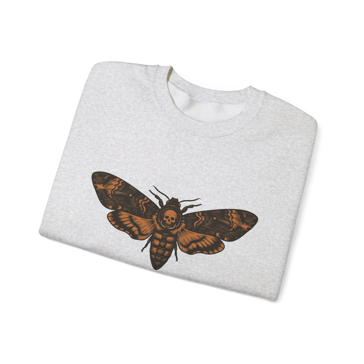 Skeleton Moth Sweatshirt Halloween Mysticism Gift Women Retro Sweatshirt Moth Sweatshirt Horror Fan Gothic Sweatshirt Occult Graphic Dark Magic Jar Sweatshirt