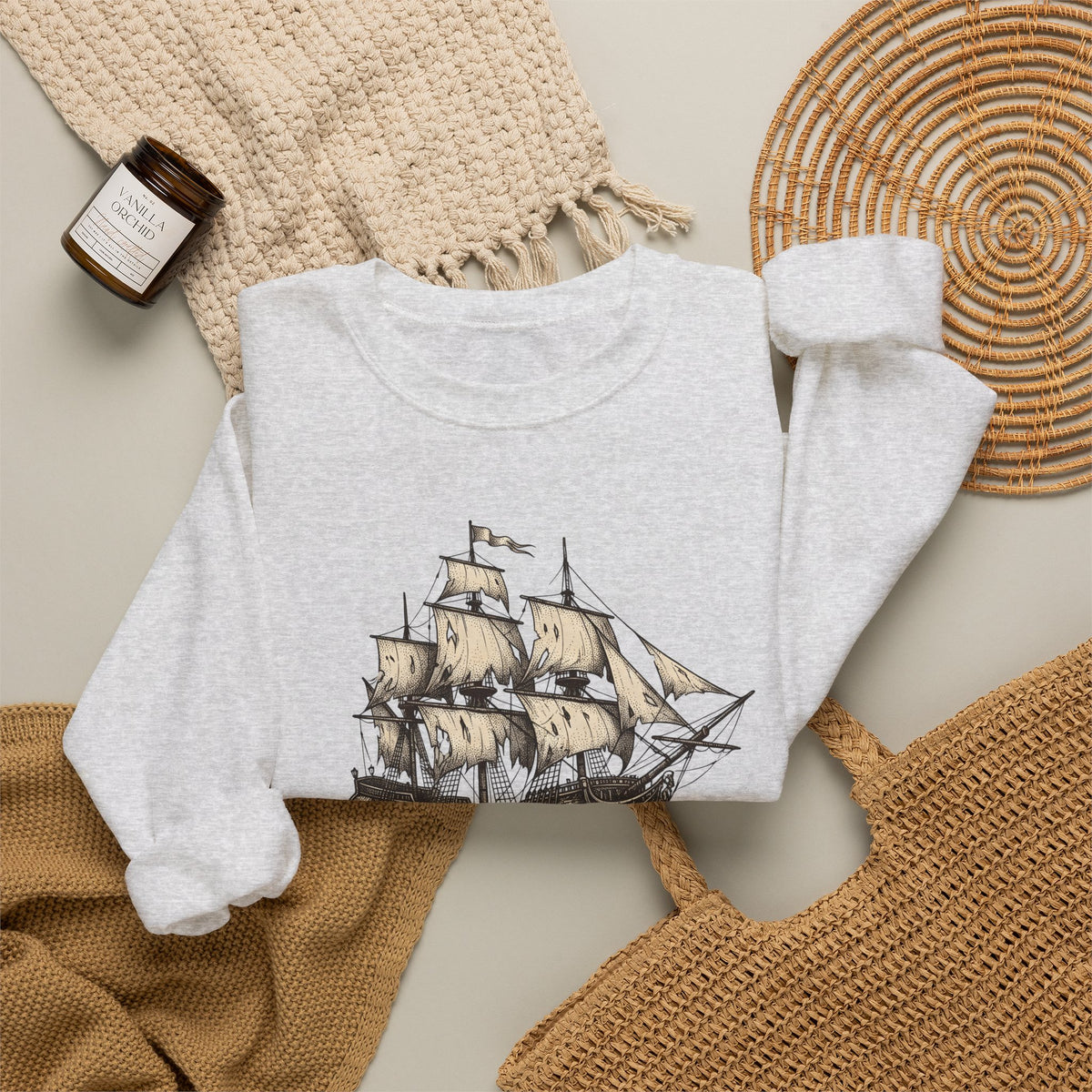 Capybara Boat Sweatshirt Capybara Wildlife Gift Women Retro Sweatshirt Rodent Sweatshirt Capybara Fan Vintage Sweatshirt Animal Graphic Sketch Cattails Sweatshirt