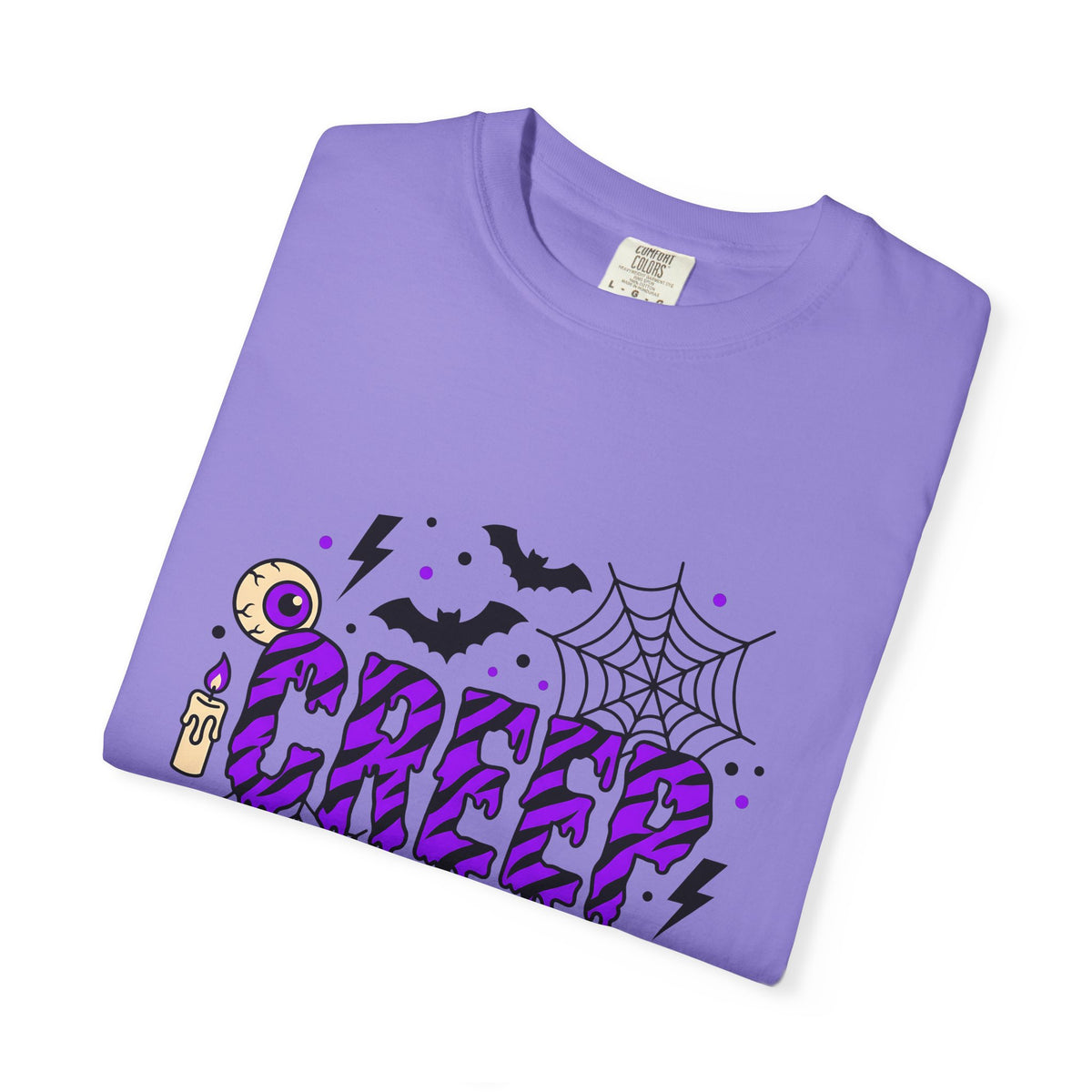 Bat Spider Webbing T-Shirt Halloween Occult Gift Women Haunted T-Shirt Spider Web T-Shirt Horror Fan Spooky T-Shirt Mystic