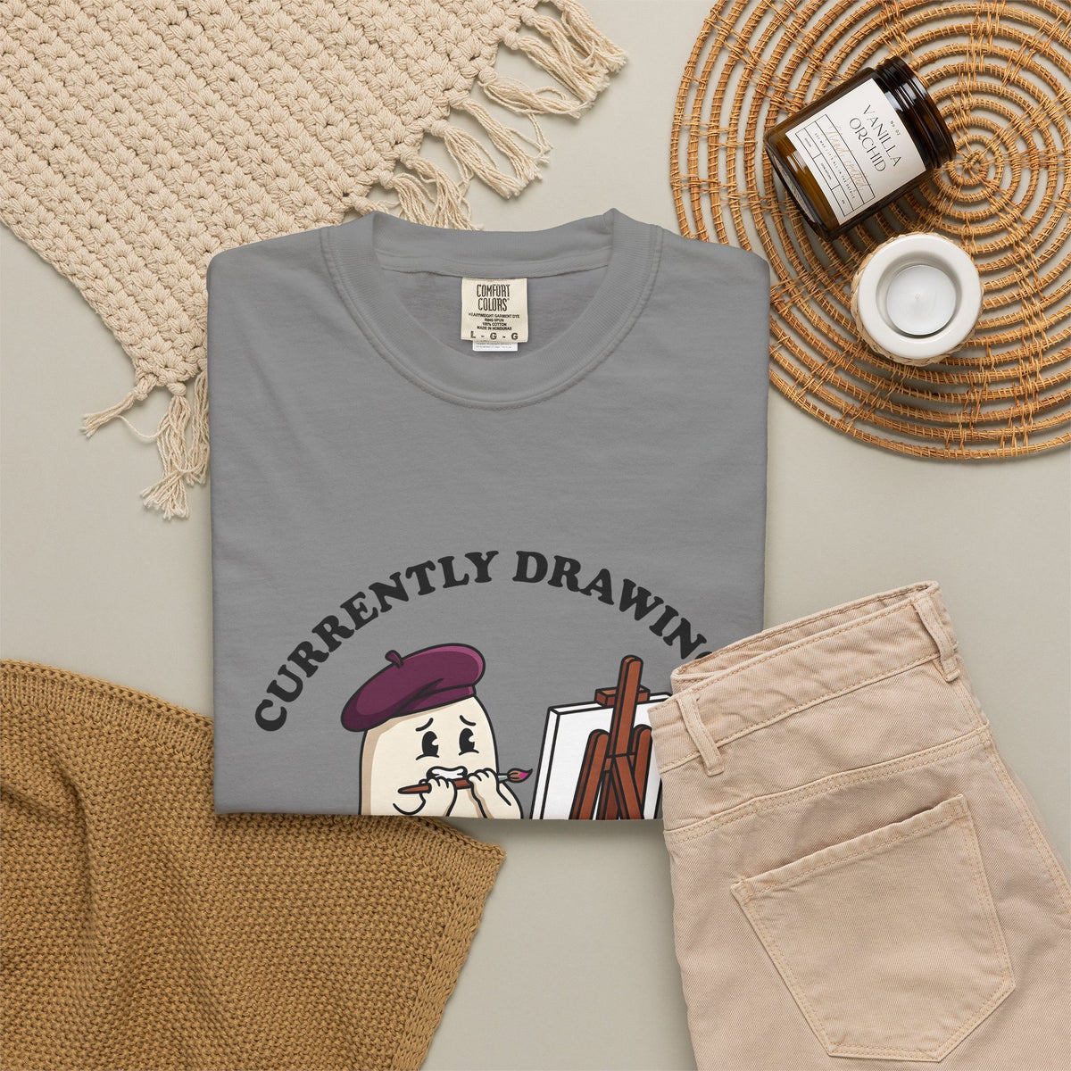Apparition Illustrator Funny Gift Cartoon Ghost Artist Humor Fan Comic Visual T-Shirt