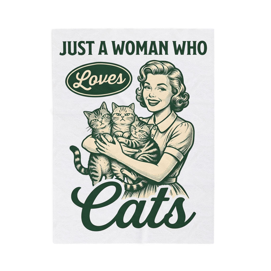 Female Cats Blanket Cat Creatures Gift Women Classic Blanket Kitty Blanket Cat Fan Feline Blanket Beast Graphic Doodle Old-Fashioned Woman Blanket
