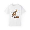 Owl Skating Shoes T-Shirt Sports Creatures Gift Women Kawaii T-Shirt Roller Skates T-Shirt Athlete Fan Animal Graphic T-Shirt Classic Music Player