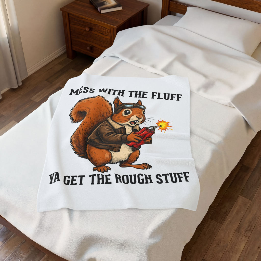 Chipmunk Flight Jacket Blanket Funny Wildlife Gift Women Comic Blanket Bomber Jacket Blanket Humor Fan Cartoon Blanket Animal Graphic Retro
