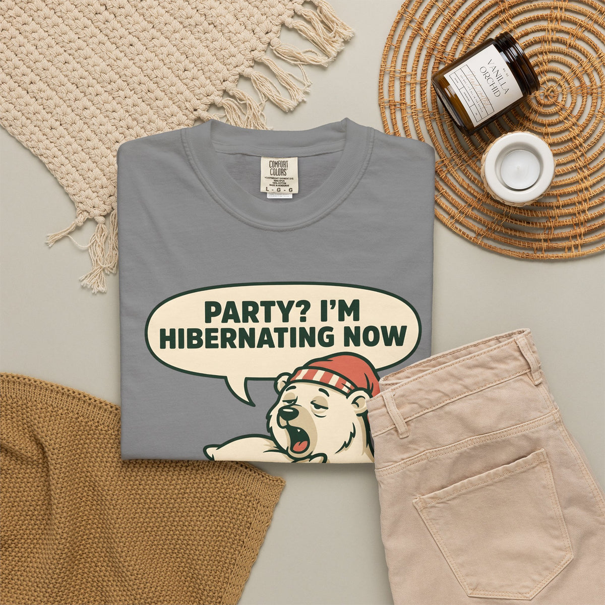 Polar Bear Christmas Animal Gift Cartoon Ursa Xmas Fan Cartoonish Wildlife Vintage T-Shirt