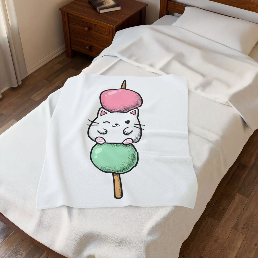 Feline Mochi Cat Snack Gift Adorable Cat Cat Fan Kitty Food Comic Sweet Candy Blanket