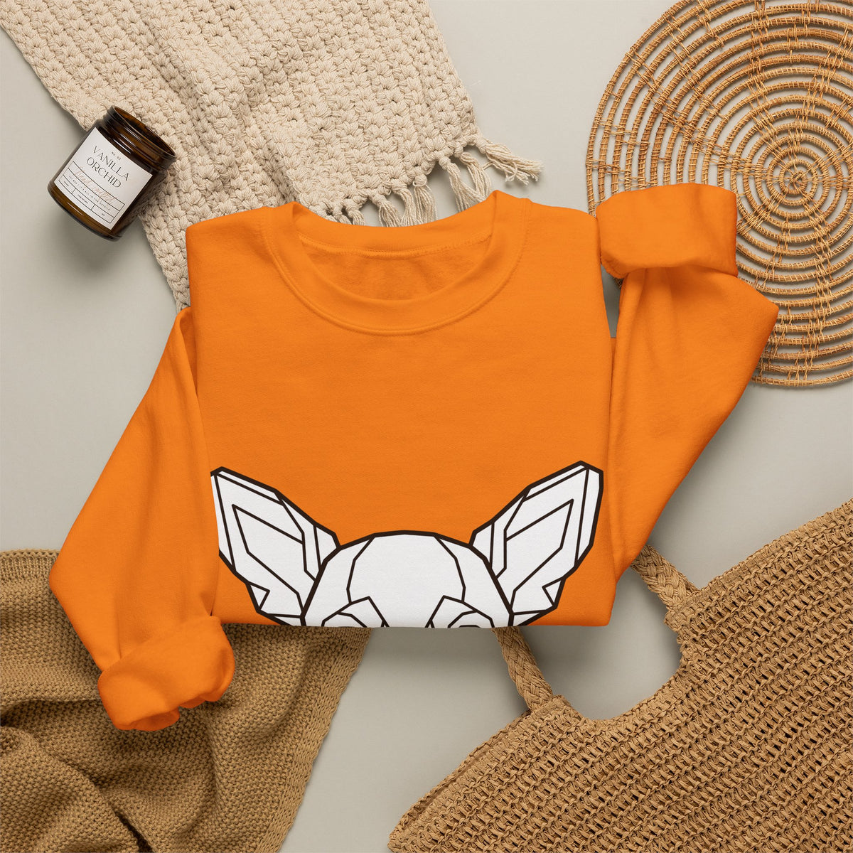 Chihuahua Puppy Sweatshirt Dog Animal Gift Women Abstract Sweatshirt Puppy Sweatshirt Dog Fan Canine Graphic Dog Illustration Line Art Head Sweatshirt
