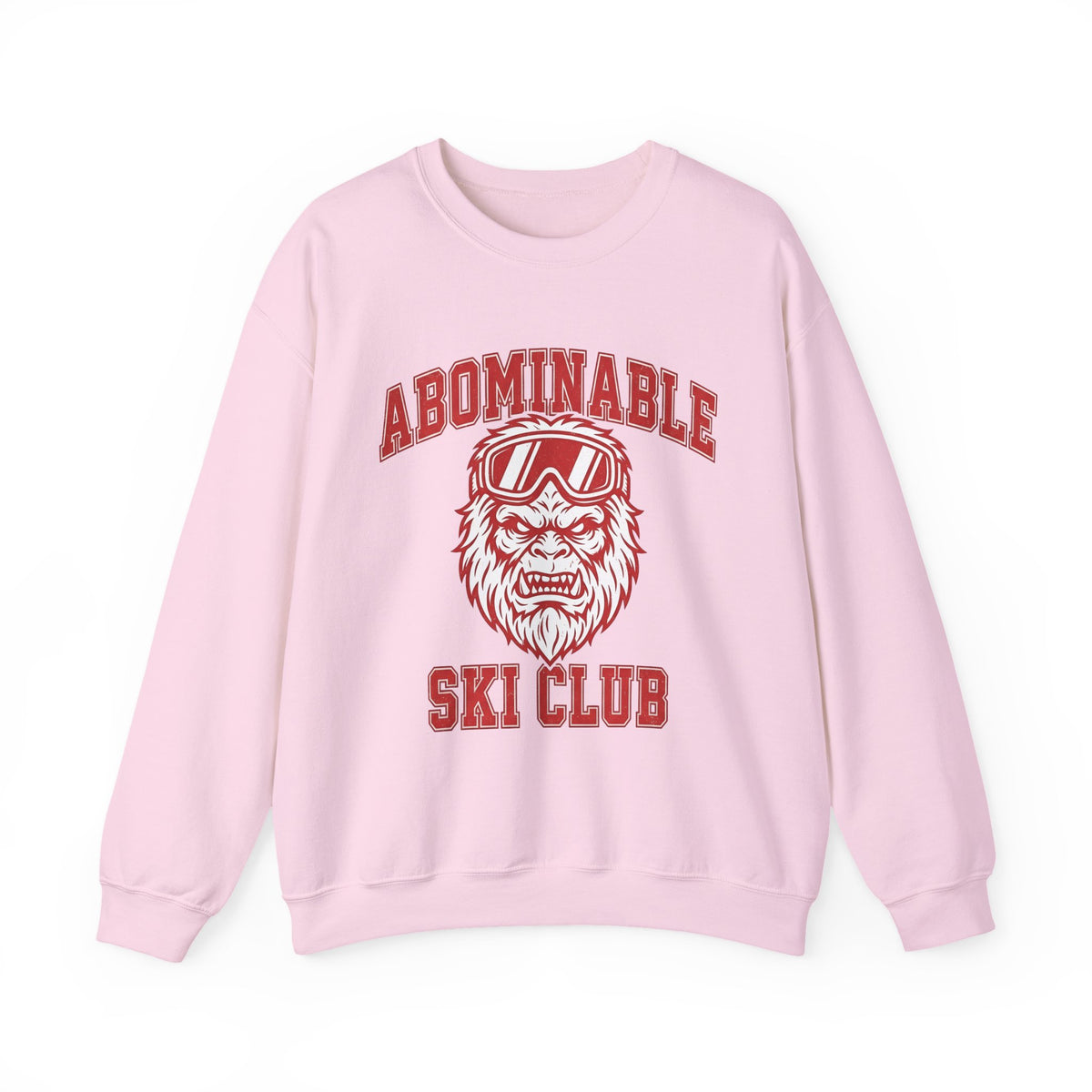 Abominable Snowman Face Sweatshirt Christmas Cold Gift Women Strong Sweatshirt Yeti Sweatshirt Xmas Fan Vintage Sweatshirt Frosty Graphic Antique Snow Goggles