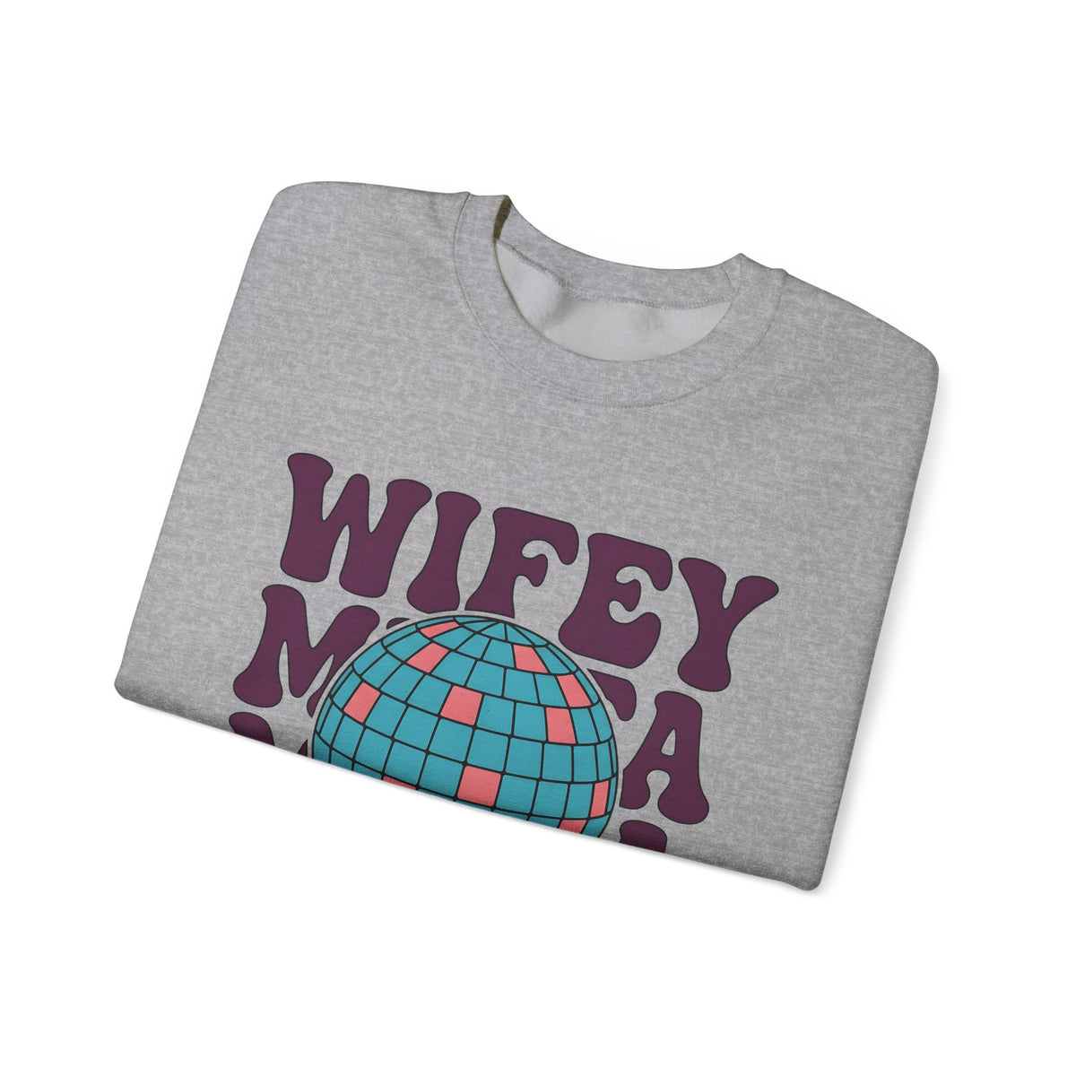 Disco Ball Sweatshirt Moms Party Gift Women Retro Sweatshirt Mirror Ball Sweatshirt Motherhood Fan Retro Style Sweatshirt Celebration Graphic Vintage Bold