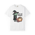 Magic Vacuum T-Shirt Halloween Joke Gift Women Hand Drawn T-Shirt Suction Machine T-Shirt Horror Fan Hand Drawn T-Shirt Prank Graphic Distressed