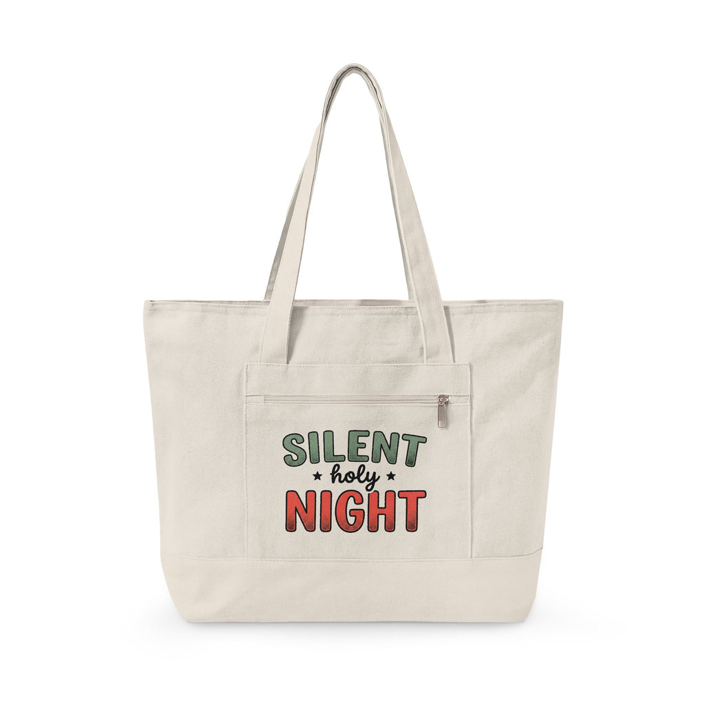 Holiday Text Tote Bag Christmas Holiday Gift Women Playful Tote Bag Typographic Tote Bag Xmas Fan Festive Graphic Holiday Design Christmas
