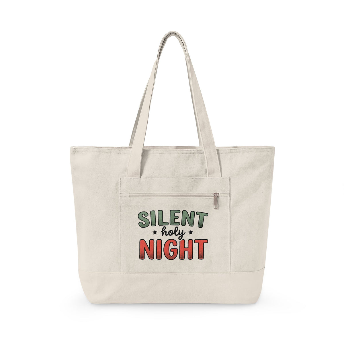 Holiday Text Tote Bag Christmas Holiday Gift Women Playful Tote Bag Typographic Tote Bag Xmas Fan Festive Graphic Holiday Design Christmas