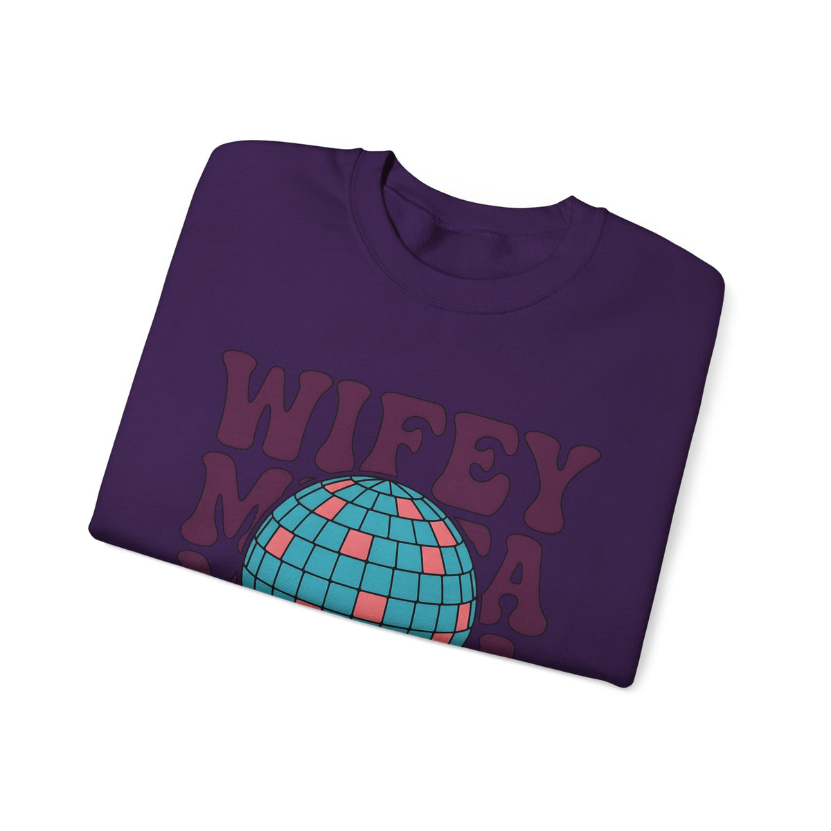 Disco Ball Sweatshirt Moms Party Gift Women Retro Sweatshirt Mirror Ball Sweatshirt Motherhood Fan Retro Style Sweatshirt Celebration Graphic Vintage Bold