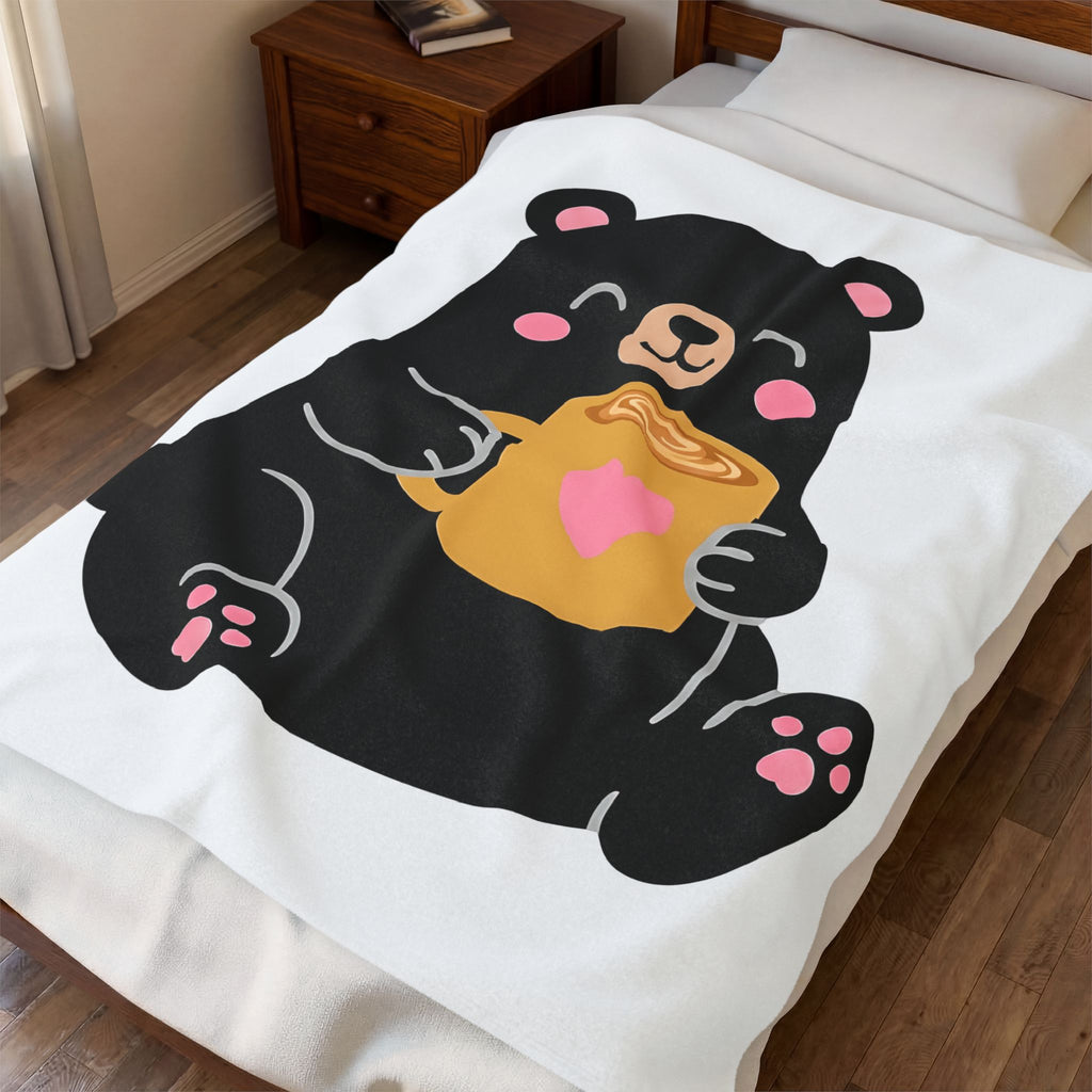 Bear Coffee Cup Coffee Animal Gift Cute Mug Coffee Fan Coffee Mug Kawaii Minimalist Blanket