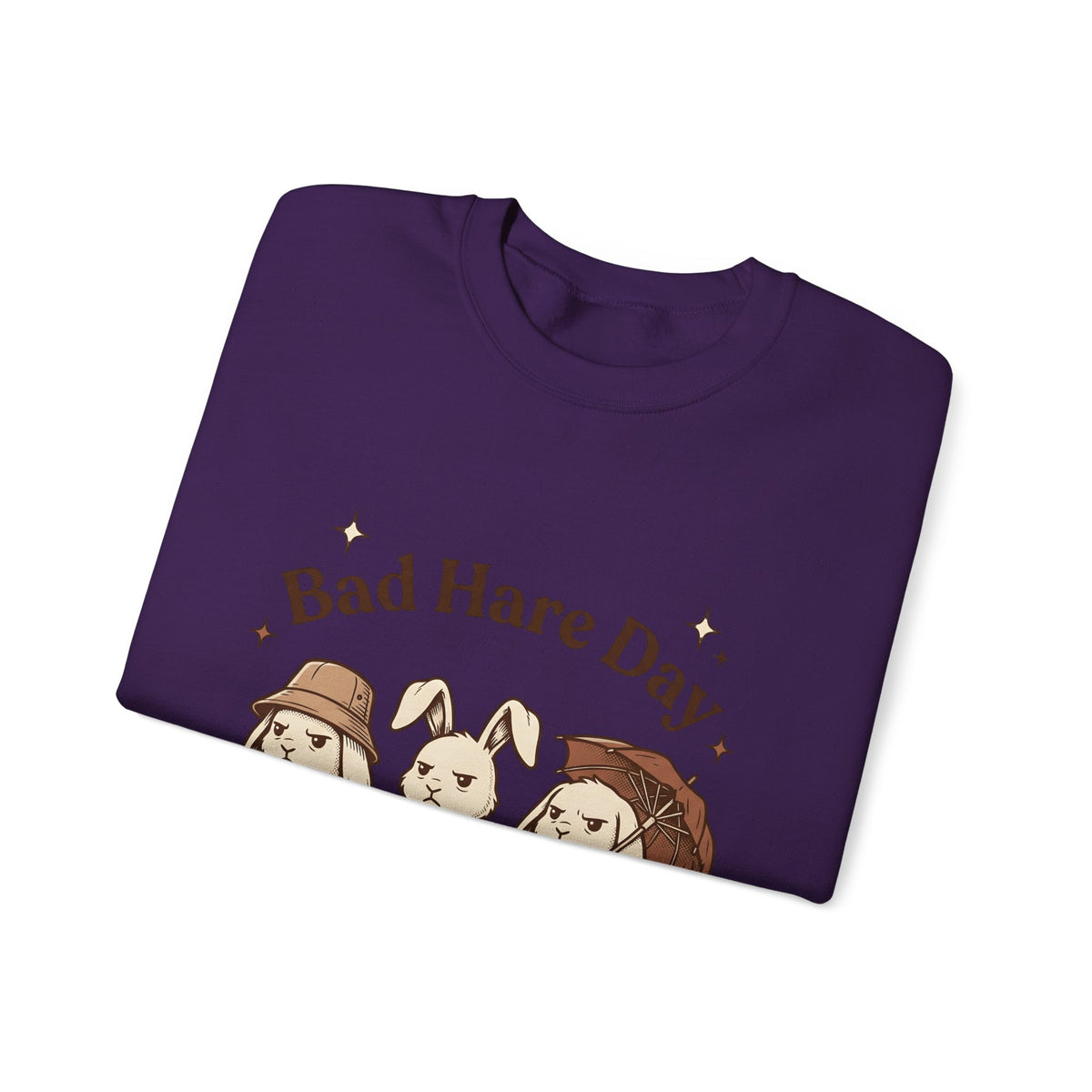 Moody Rabbits Sweatshirt Funny Pets Gift Women Animation Sweatshirt Bunny Sweatshirt Humor Fan Cartoon Sweatshirt Animal Graphic Classic Rainshade Sweatshirt