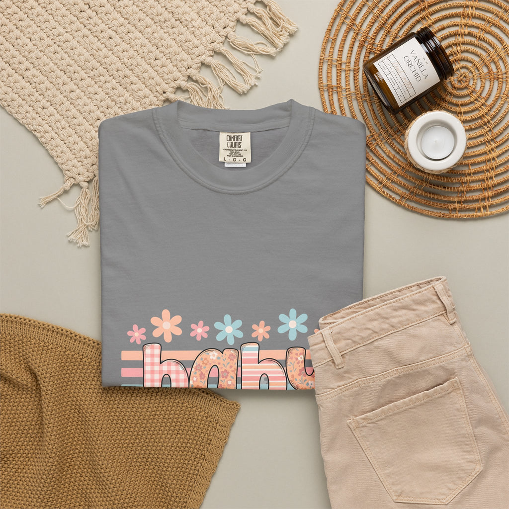 Baby Necessities T-Shirt Baby Event Gift Women Delightful T-Shirt Baby Gear T-Shirt Baby Fan Nursery T-Shirt Party Graphic Light Hues Petals T-Shirt