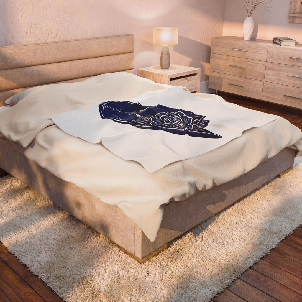 Cowboy Cap Blanket Cowgirl Ranch Gift Women Rustic Blanket Cowboy Hat Blanket Rodeo Fan Western Blanket Farm Graphic Line Art Bloom Blanket