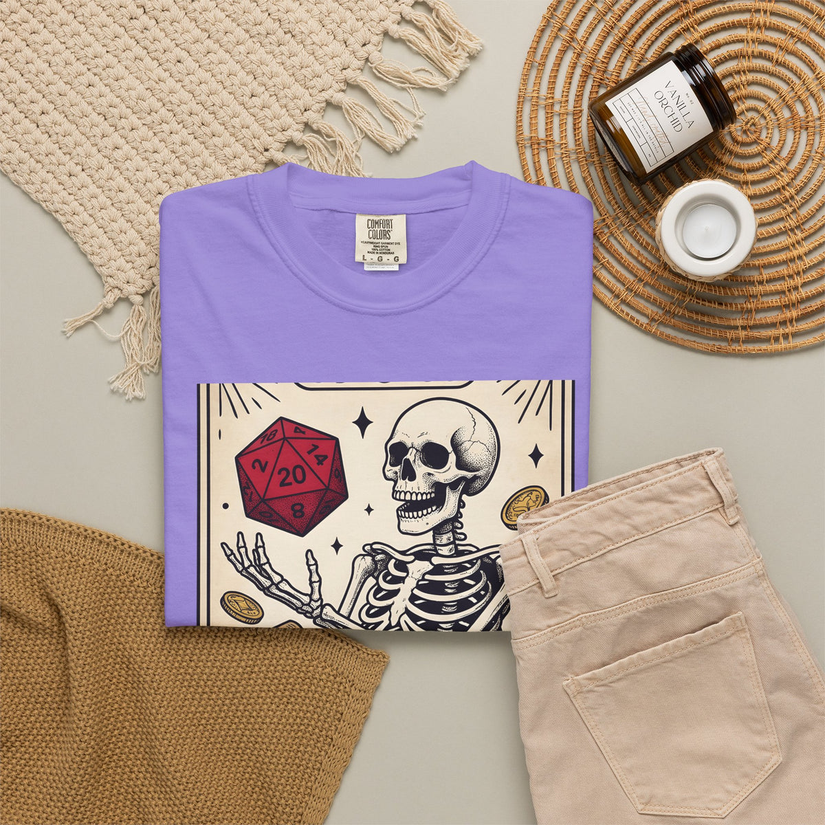Skull Tarot Card T-Shirt Tabletop Gaming Roleplaying Gift Women Dark T-Shirt Tarot Card T-Shirt Gamer Fan Gothic T-Shirt Rpg Graphic Retro Game