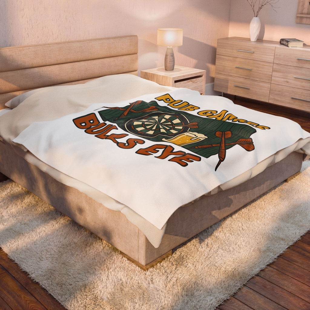 Darts Game Blanket Sports Lounge Gift Women Grunge Blanket Darts Blanket Athlete Fan Distressed Blanket Relaxation Graphic Cartoon Ale Glass Blanket