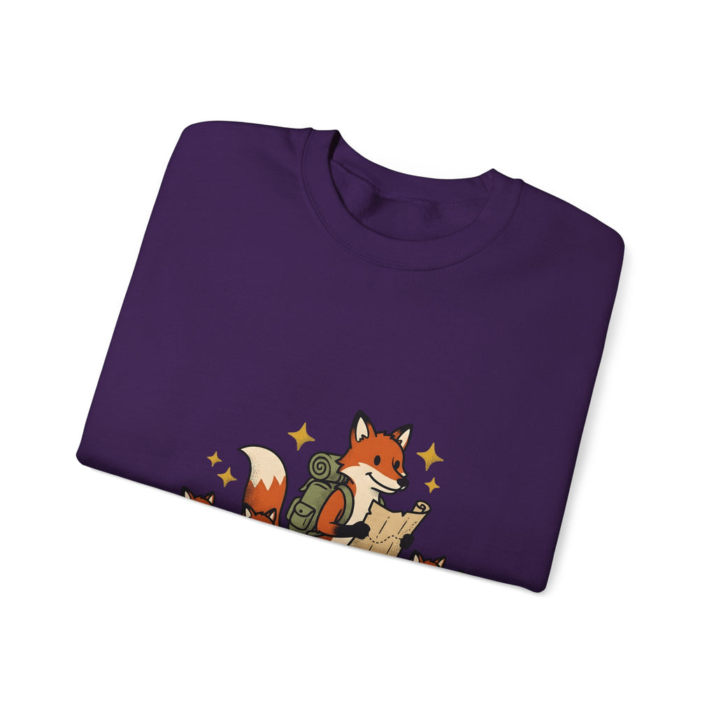 Fox Group Sweatshirt Moms Camping Gift Women Sweet Sweatshirt Foxes Sweatshirt Motherhood Fan Cute Sweatshirt Outdoor Graphic Classic Daypack Sweatshirt