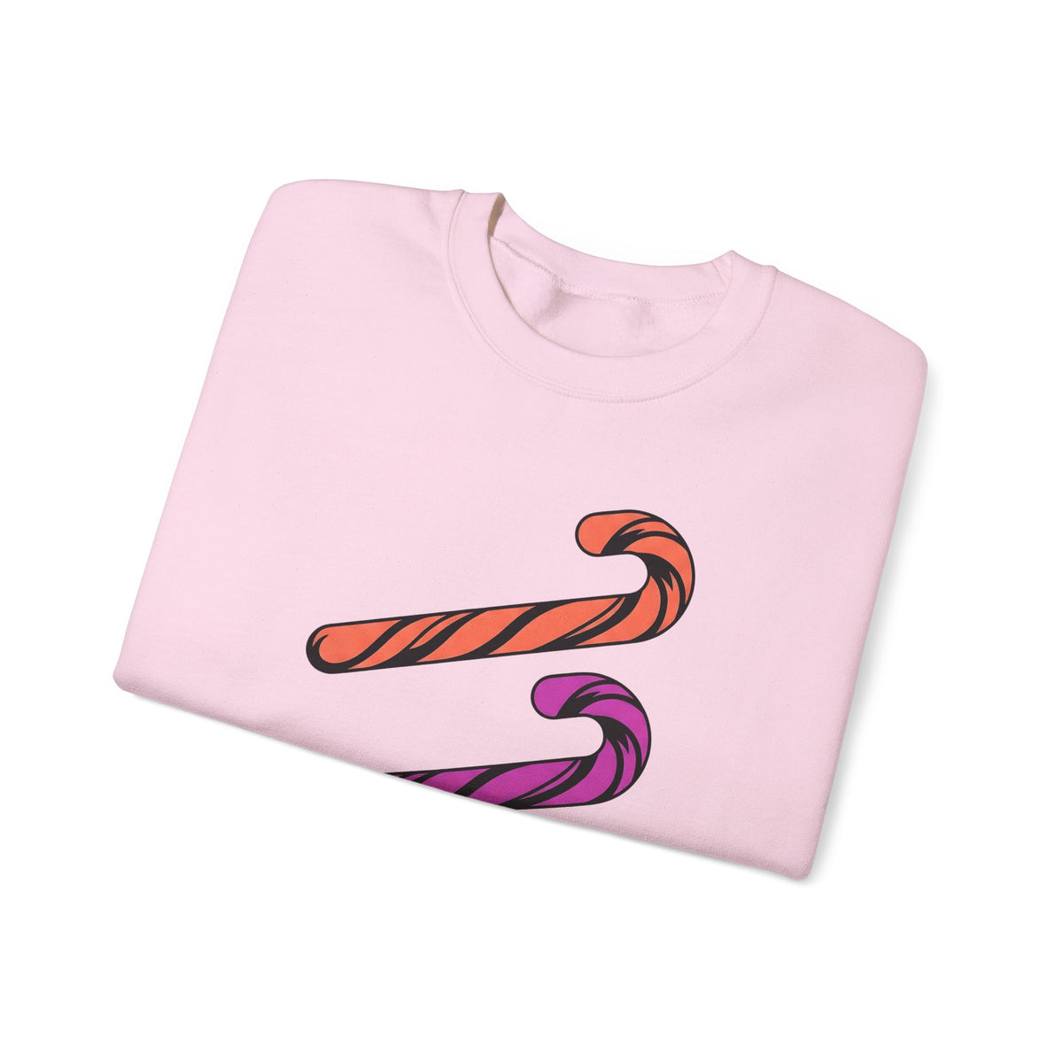 Holiday Candy Sweatshirt Christmas Confectionery Gift Women Flat Design Sweatshirt Candy Sweatshirt Christmas Fan Minimalist Sweatshirt Sweets Graphic Clean