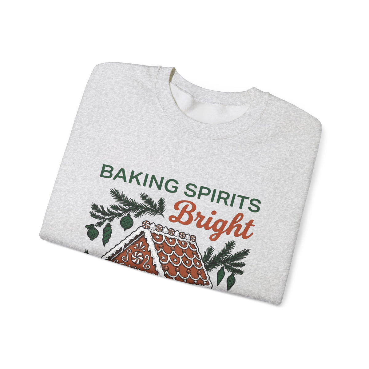 Gingerbread Cabin Sweatshirt Christmas Dessert Gift Women Cartoon Sweatshirt Gingerbread House Sweatshirt Xmas Fan Ginger Cartoon Sweatshirt Pastry Graphic