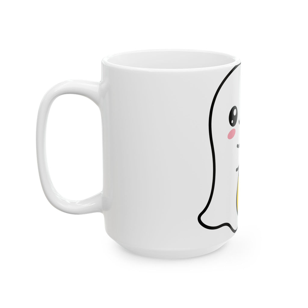 Ghost Sweet Corn Halloween Treats Gift Lovable Sweetcorn Spooky Fan Cute Sweets Clean Happy Mug