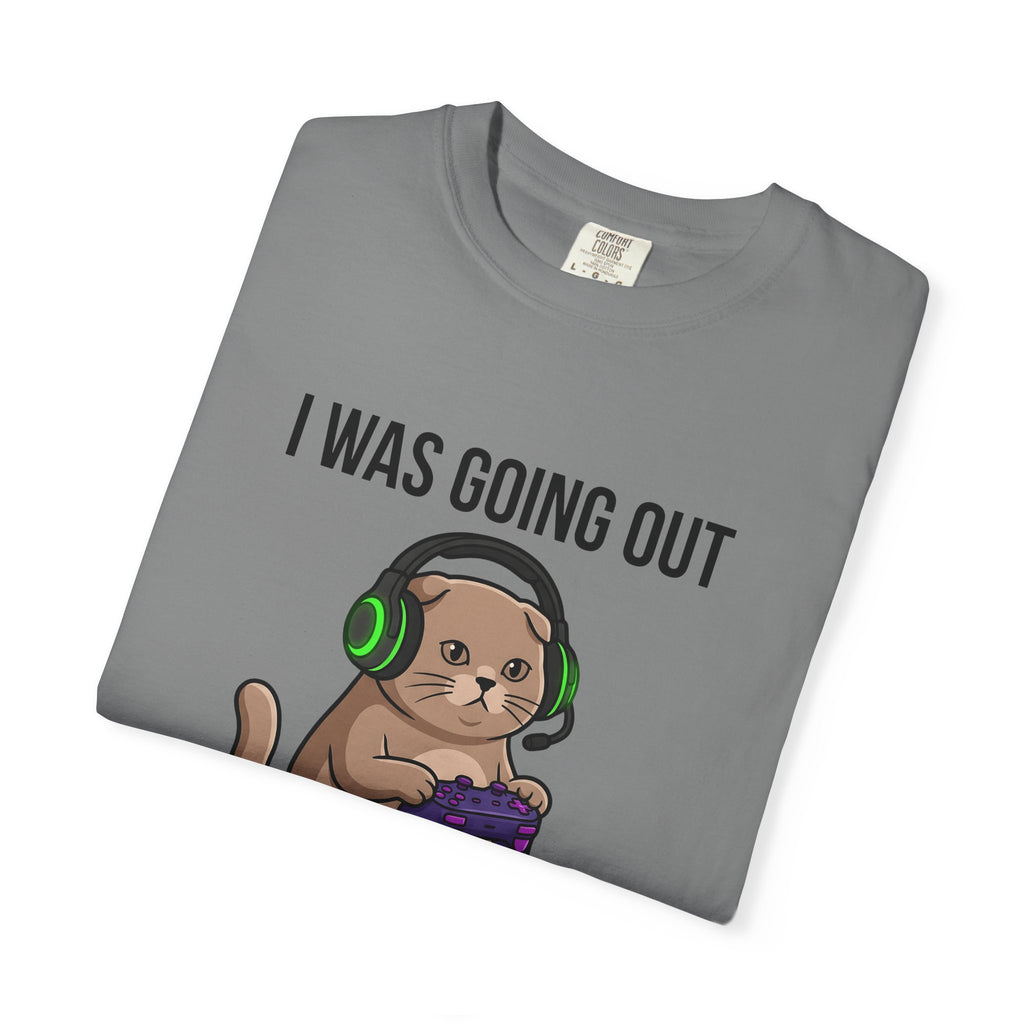 Gamer Cat T-Shirt Cat Gaming Gift Women Cartoon T-Shirt Kitty T-Shirt Feline Fan Comic T-Shirt Gamer Graphic Kawaii Headset T-Shirt