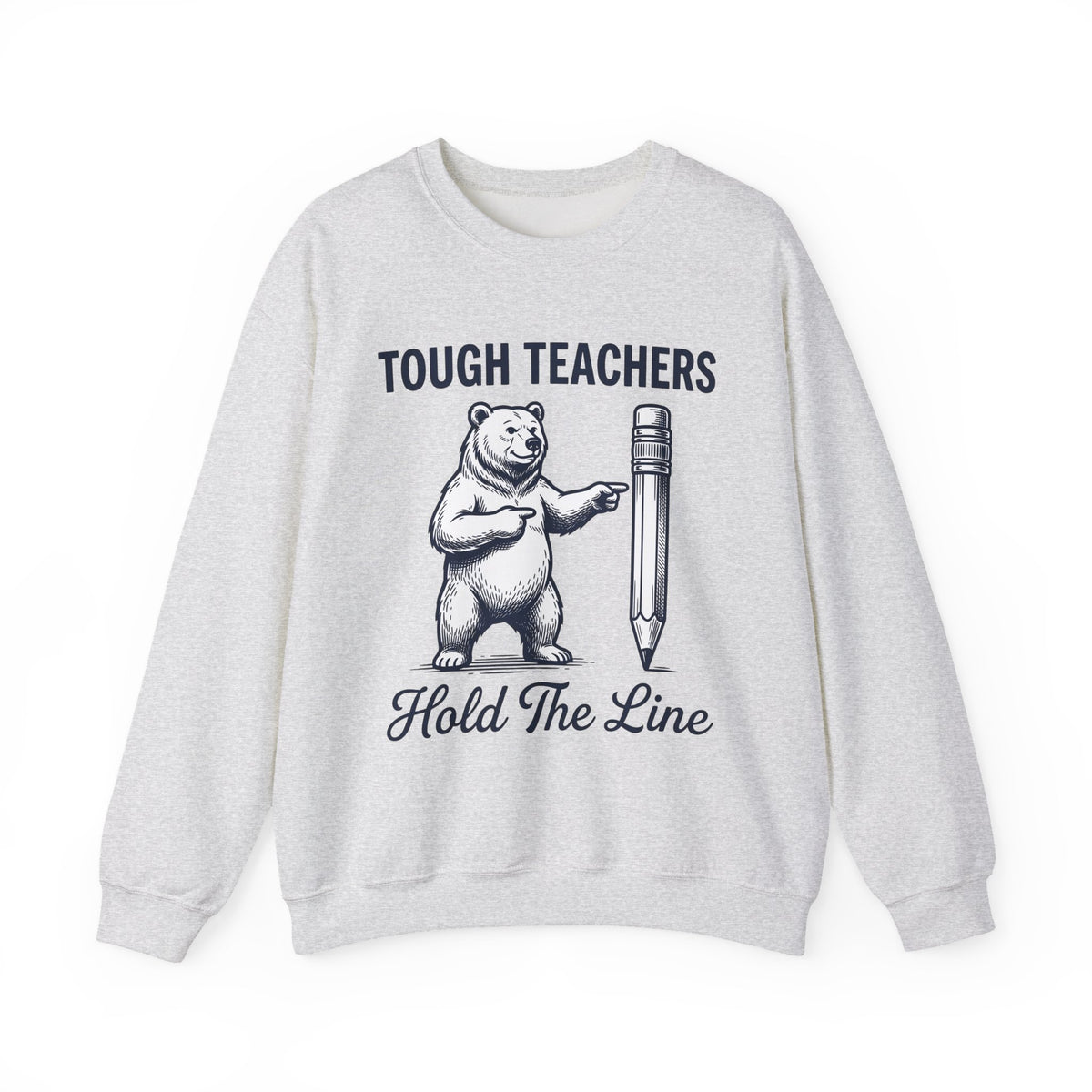 Bear Pen Sweatshirt Teachers Wildlife Gift Women Sketch Sweatshirt Pen Holder Sweatshirt Educator Enthusiast Drawing Illustration Retro Classroom Sweatshirt