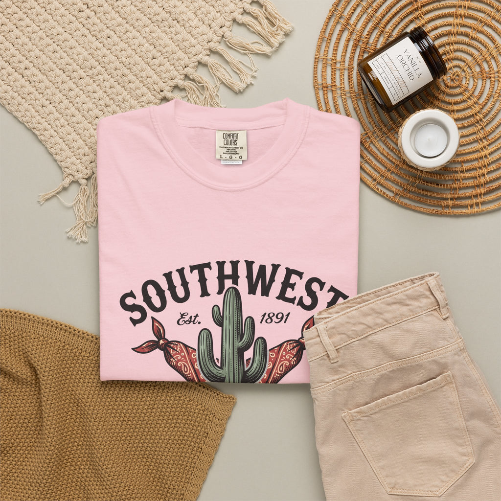 Prickly Pear Drawing T-Shirt Cowgirl Livestock Gift Women Vintage Western T-Shirt Cactus T-Shirt Cowboy Fan Retro T-Shirt Ranch Graphic