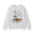 Dancing Skeleton Sweatshirt Halloween Ballet Gift Women Comic Sweatshirt Skeleton Sweatshirt Horror Fan Spooky Sweatshirt Dance Graphic Vintage Sparkles Sweatshirt
