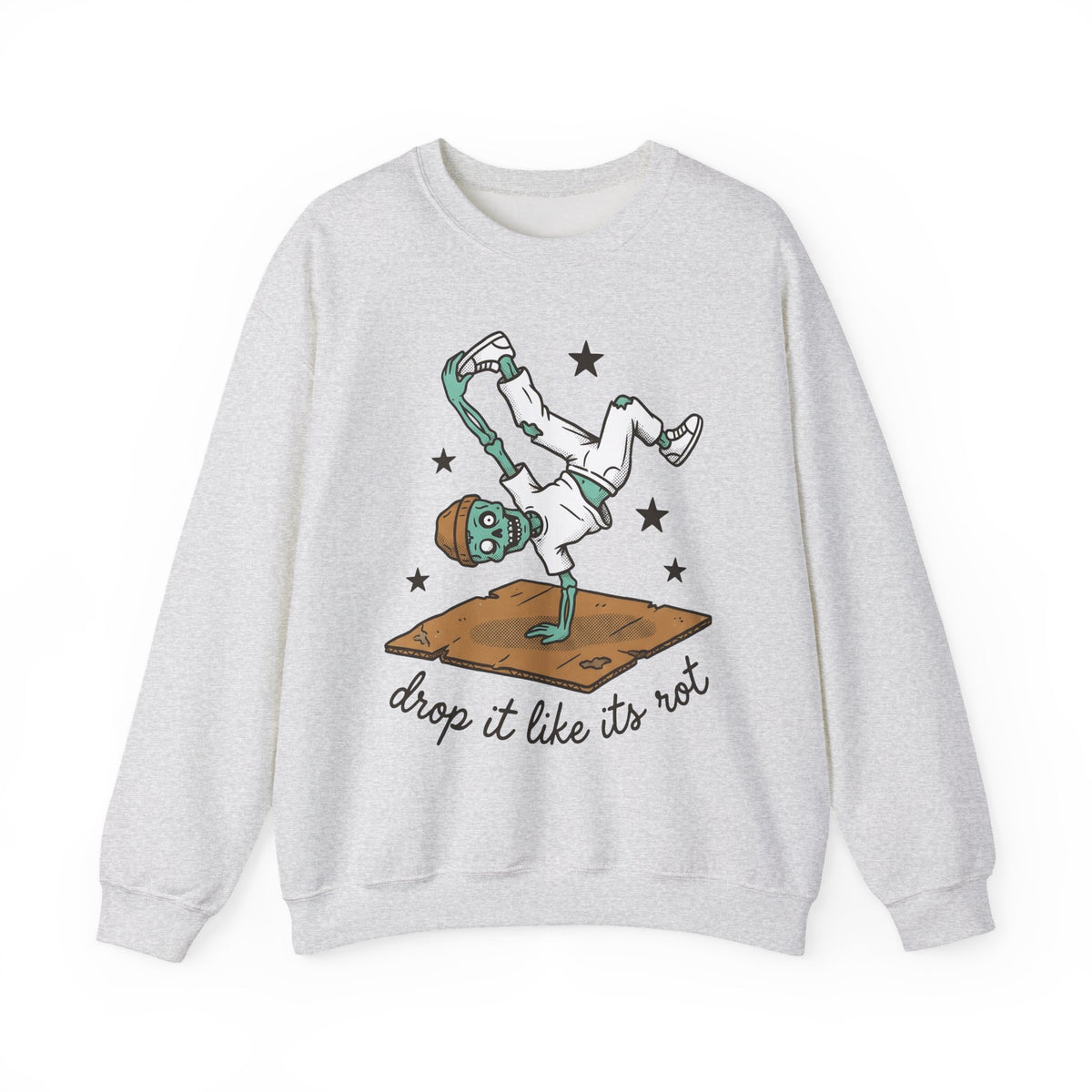 Dancing Skeleton Sweatshirt Halloween Ballet Gift Women Comic Sweatshirt Skeleton Sweatshirt Horror Fan Spooky Sweatshirt Dance Graphic Vintage Sparkles Sweatshirt